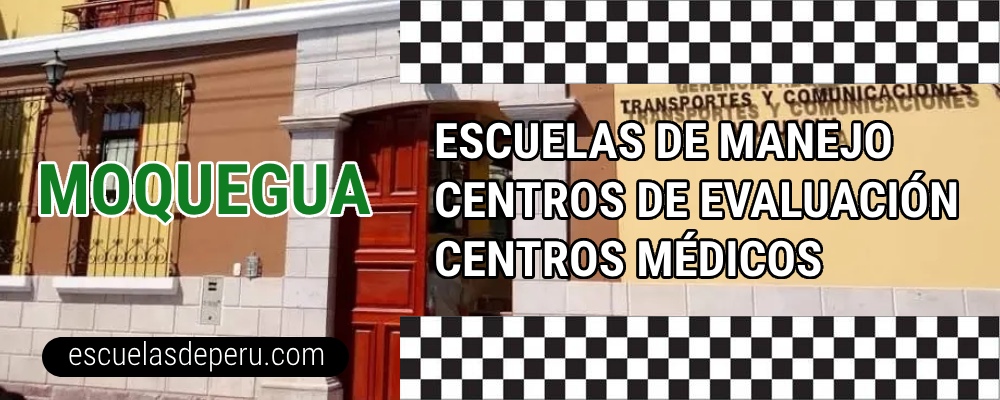 Escuelas de manejo Moquegua